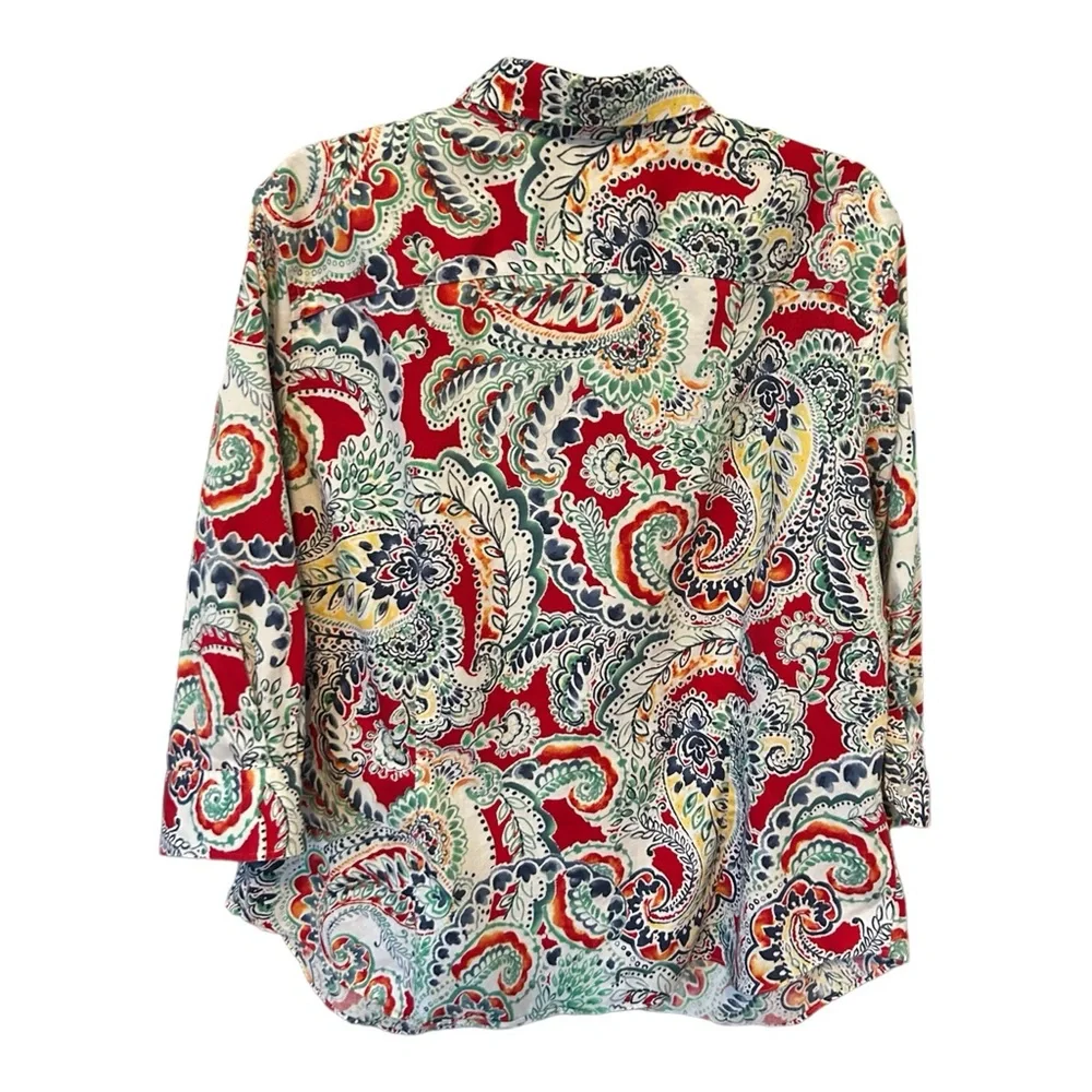 Chaps Women's Shirt Sz 2X No Iron - Picture 3 of 6
